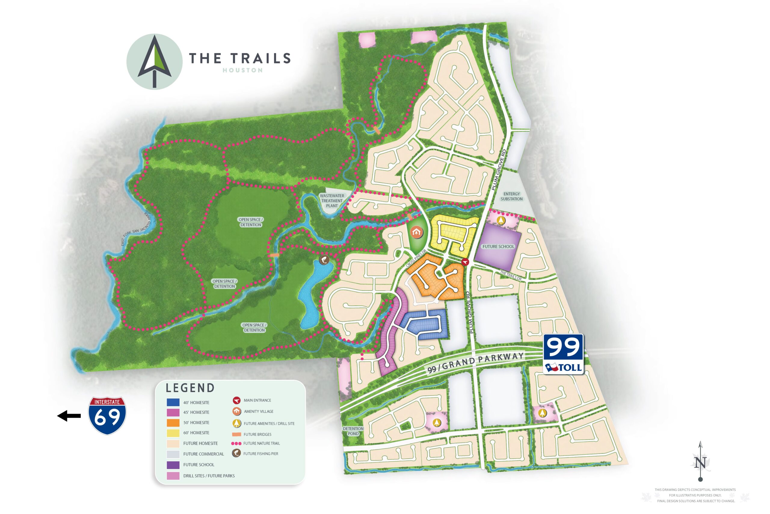 new home community site plan - The Trails site plan